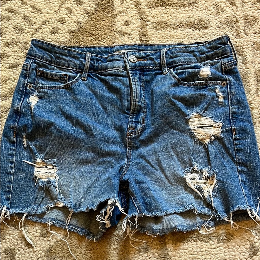 Old Navy Distressed Denim Jean Shorts Women’s Size 8